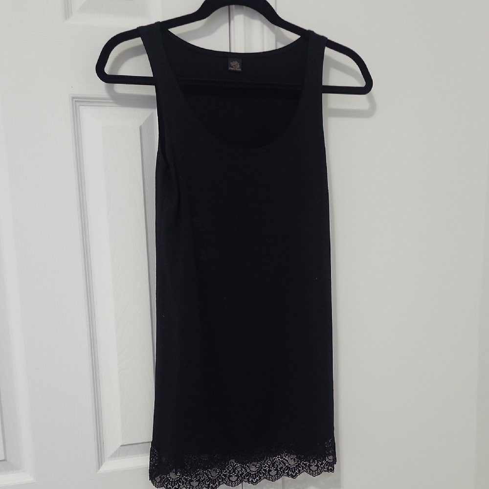 Only Hearts Black Lace Sleep Dress Top